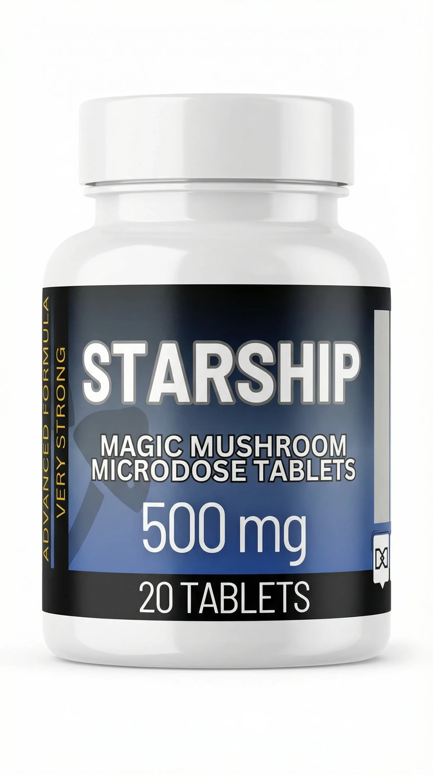 Magic Mushroom – Microdose Tabs – (20 x 500mg) – Starship