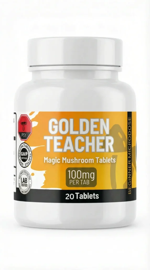 heavenpeak.com | Microdose Capsulesgolden_teacher_100mg_tablets-scaled