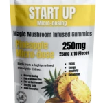 Pineapple Magic Mushroom Microdose Gummies 250mg