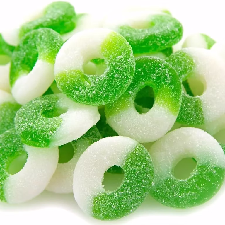 heavenpeak.com | Green Apple Gummy Rings – 1500mg THCDiscreet cannabis deliveryGreen Apple Gummy Rings – 1500mg THC 1 Discreet cannabis delivery