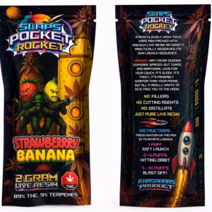 heavenpeak.com | 3+ Slaps Pocket Rocket Vapes – Mix & MatchSlaps Pocket Rocket – Strawberry Banana 2G Live Resin Vape
